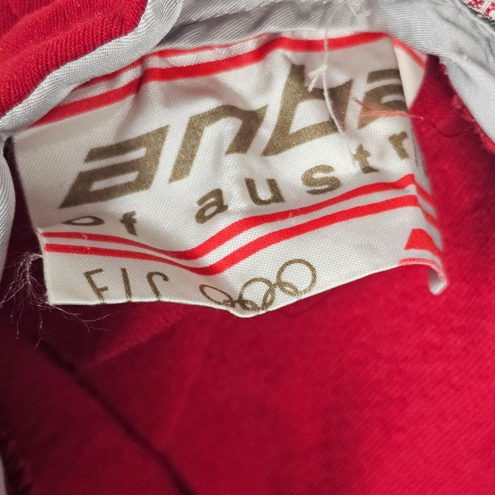 Arba of Austria Vintage Red Virgin Wool Blend Stirrup Ski Pants High Waisted - Picture 3 of 8